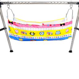 schola Foldable Portable Cradle with Round Frame, Indian Style Ghodiyu image 2