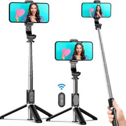 ZAXART Mini Portable and Foldable Tripod with Wireless Bluetooth Remote Tripod Tripod Kit-21