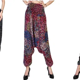 narnari Printed Rayon Women Harem Pants-picture-5