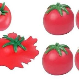 Tomato Splat Ball Squishies Anti Stress Ball Fun Splat, Tomato, 2.4 cm Diameter Red Putty Toy-image-11