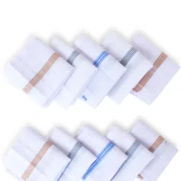 riseabove WHITE BORDER 100% COTTON MENS GENTS HANDKERCHIEF ["White"] Handkerchief-image-8