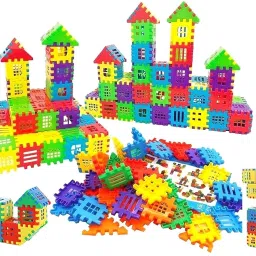 Blocks House Multi Color Building Blocks for Kids - 72pcs-image-75