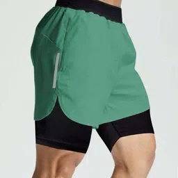 culish Color Block Men Beige Sports Shorts-picture-9