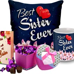 Rakhi Combo Gifts for Sister / Behan |Rakhi Return Gift for Sister/GB4-41 Fiber, Ceramic, Paper Gift Box-image-28