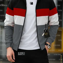 futse peno Men Colorblock Casual Jacket-picture-42