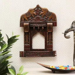 craft tree Brown Solid Wood Jharokha-picture-22