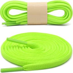 SIA VENDORS Neon Green Oval Pair2 Shoes laces Half Round 1/4"Athletic ShoeLaces Shoe Lace-15