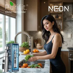 purifit Neon Tap Extender for Kitchen & Home Sink | 3 Flow Modes| 720° Rotation Faucet Mount image 2