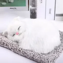 White dashboard cat Car Dashboard Cover-44