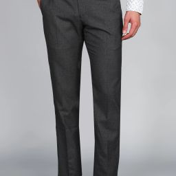 Men Regular Fit Grey Polyester Trousers-image-38