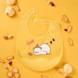 Silicone Baby Bib, Saliva Drool Bag, Drool Towel Lightweight Waterproof Bib-image-45
