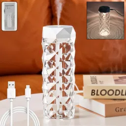 USB Crystal Diamond Air Humidifier with LED Night Light Night Lamp-picture-40