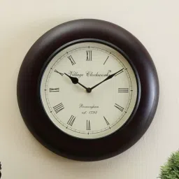 craft tree Black Mango Wood Wall Clock-picture-36