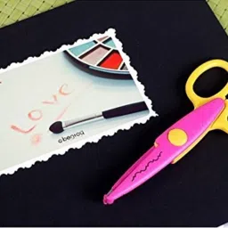 shopaholic Premium Set of 6 Zig Zag Scissors random color for art and craft children hobby etc Scissors image 2