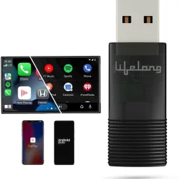 2-in-1 Wireless Android Auto & CarPlay Adapter | For Android & iPhone/iOS Car Stereo-0