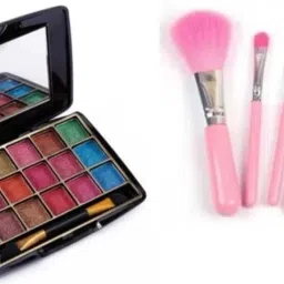 Perfect makeup Eyeshadow with 5pc makeup brush set-45