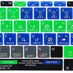 Saco Hot Key Function Shortcut Silicone Keyboard Cover Skin Serato Dj Laptop Keyboard Skin-8