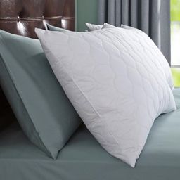 LA VERNE Set of 2 White Solid Quilted Rectangular Sleeping Pillows-8