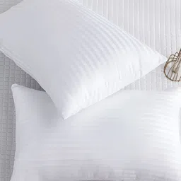 UrbanArts White 2 Pieces Fibre Filled Breathable Sleep Pillows-22