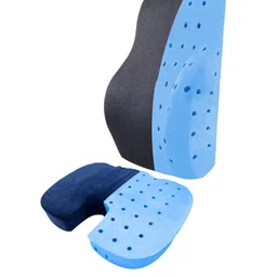 Sleepsia Black & Blue Lumbar & Coccyx Support Ventilated U-Shaped Therapedic Cushions-34