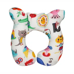 OSCAR HOME White Fibre Filled Cotton Ultra Soft Travel Pillow-48