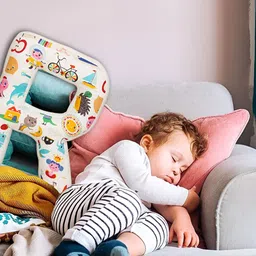 OSCAR HOME White Fibre Filled Cotton Ultra Soft Baby Pillow-37