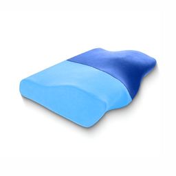 Sleepsia Blue Memory Foam Filled Velvet Sleep Pillow-34