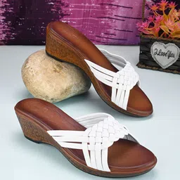 pelle albero Leather Open Toe Open Back Wedge Heel Sandals-14