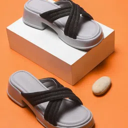 Try Me Party Block Sandals with Bows-27