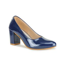 Walkfree Pointed Toe Block Heel Pumps-5