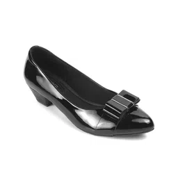 PEPPER Work Kitten Pumps with Bows-4