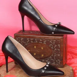 Nine West Embellished Pointed Toe Stiletto Heeled Pumps-image-73