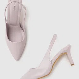Marc Loire Lilac Solid Pumps With Slim Heels-12
