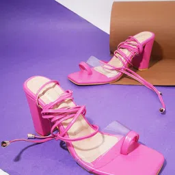 Try Me One Toe Lace-Up Gladiators-28
