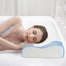 Pum Pum White Self Design Therapeutic Pillows-28