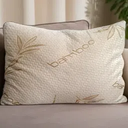 Sleepsia Cream Colored Solid Cotton Pillows-19