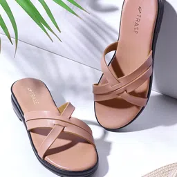 TRASE Women Open Toe Flats with Bows-91