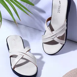 TRASE Women Open Toe Flats with Bows-image-7