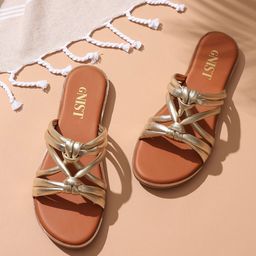 GNIST Women Open Toe Flats-49