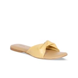 MOZAFIA Women Twisted Open Toe Flats-46