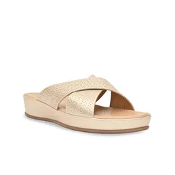 Rocia Open Toe Flats with Laser Cuts-74