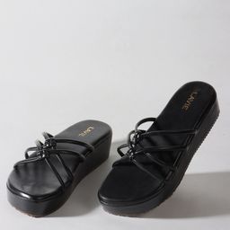 Lavie Open Toe Flatform Heels-50