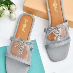 GLAMZKART Tie Up Detail Open Toe Flats-picture-19