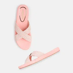 Kenneth Cole Embellished Open Toe Flats-38