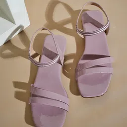 Walkfree Strappy Backstrap Open Toe Flats-30