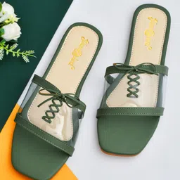 GLAMZKART Tie Up Detail Open Toe Flats-picture-40