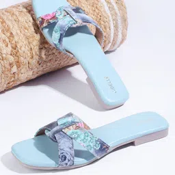 Gibelle Printed Open Toe Flats-image-5