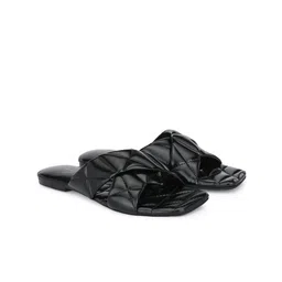 Delize Textured Open Toe Flats-picture-14