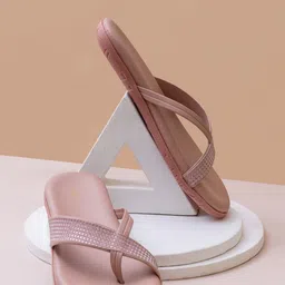 Shezone Textured One Toe Flats-16