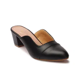 Bella Toes Pointed Toe Block Heeled Mules image 2